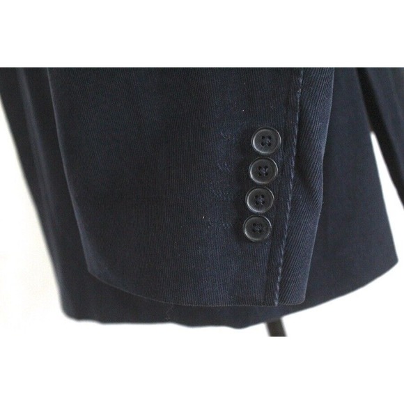 mens navy blue J Ferrar corduroy cord blazer jacket sport suit coat XL 46 48 R - Picture 3 of 8